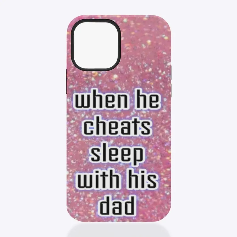 Sleep with his dad Phone Case